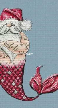 MiAxStitch - MIYAstitch - Santa Claus Mermaid by Minasian Yana