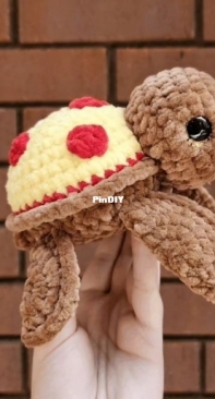 Happy Turtle Crochet - Megan Fetzer - Pizza Happy Turtle Modification - Free