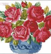 Wiehler 3671-3 vase with roses