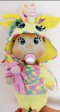 Crochet Pattern World - Annea Leolea / Anealeolea - Jumpsuit Unicorn