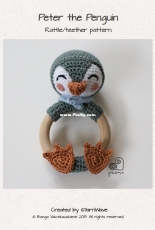 Yarn Wave - Banga Vaicekauskiene - Peter the Penguin Rattle and Teether