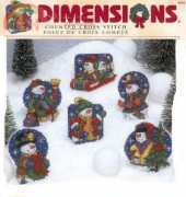 Dimensions 8686 - Frosty Friends Ornaments