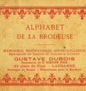 Gustave Dubois - Alphabet de la Brodeuse - livre ancien