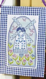 Dutch Delight - Windmill Hanging by Durene Jones from Cross Stitch Gold 118 XSD