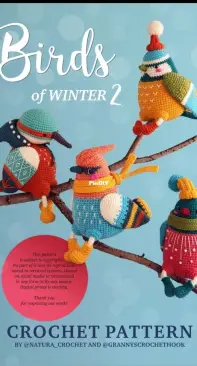 Natura Crochet and Granny Crochet Hook - Natasha Tishchenko and Masha Yarkova - Birds of Winter 2