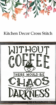 Kitchen Decor Cross Stitch by Cross Stitch Foxy