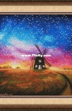 Windmill and Sunset by Maria Brovko XSD