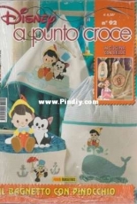 Disney a Punto Croce Number 92 - Disney Cross Stitch Magazine - Italian