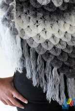 Bonita Patterns - Lianka Azulay - Crocodile Stitch Triangle Shawl