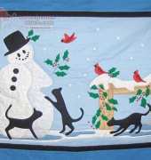 Woods and Quilts - Hello Mr Snowman by Diane Graebner