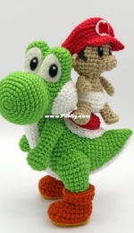 1upcrochet - Ashe - Yoshi and Baby Mario