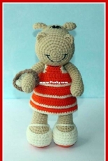 Prolesik Toy - Crochet Hippo - Russian - Translated - Free
