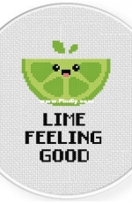 Daily Cross Stitch - Lime Feeling Good
