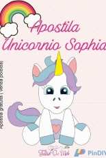 Feltro de Mel - Unicórnio Sophia / Sophia the Unicorn Felt Pattern - Portuguese - Free