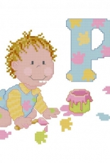 ABC Babies P from Las Labores de Ana Extra Baby 29 PCS