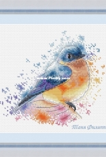 Honey Stitch - Sparrow - Proud Bird by Tatiana Filippova