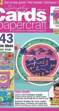 Simply Cards and Papercraft  Issue 233  August 2022