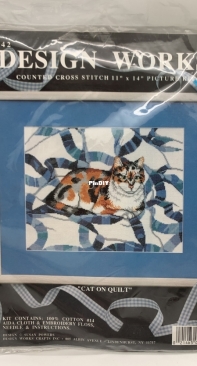 Design Works 1042 Cat on Quilt XSD