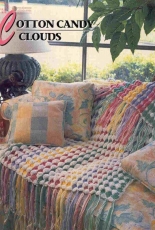 Annies Attic Quilt and Afghan Club - Cotton Candy Clouds Afghan - Free