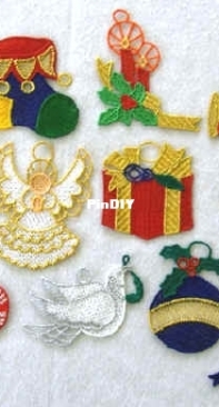 Stitch 4 Stitch - Christmas hangers - Machine Embroidery