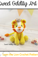 Sweet Oddity Art - Carolyne Brodie - Leon the lion chochet pattern