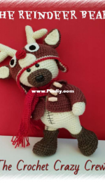 The Crochet Crazy Crew - Tracey Denise - The Cuddle Me Collection Reindeer Bear