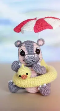 Angelina Taranina- Loopy Pattern - Crochet pattern Hippo - English