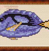 Megat Cross Stitch 826 - Fish Purple