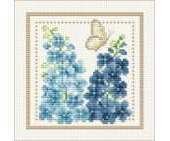 Ellen Maurer Stroh EMS - Flower of the Month -  July - Larkspur PCS