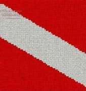 Artecy Cross Stitch - Scuba Flag