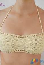 akari crochet patterns-melissa flores-Scalloped bandeau bikini top