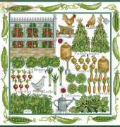 Kitchen Garden Sampler by Joanne Aston for Anchor from Cross Stitch Gold 48 XSD