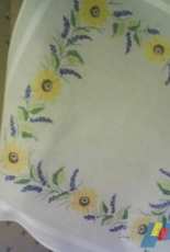 My embroidered tablecloth for a dining table