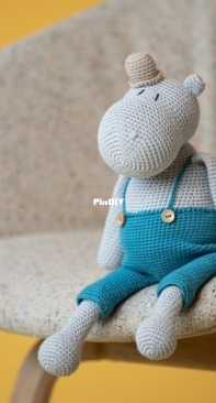 Hobbii Design - Pif Paf - Finn the Hippo - Das Nilpferd Finn - German - Free