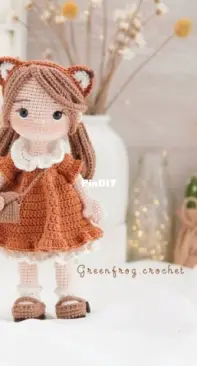 Crochet doll pattern, Amigurumi doll pattern (English, Deutsch