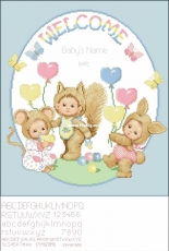 Ellen Maurer-Stroh EMS 130 Baby Welcome Birth Announcement PCS