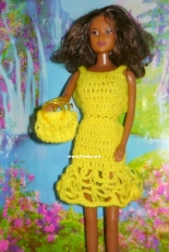 Maguinda Bolsón - Cumelen dress and bag set for dolls