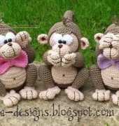 Mala Designs - Mandy Herrmann - Monkey trio - Dutch- translated