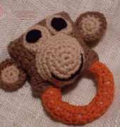 Craftybegonia's Funmigurumi and Kids' Stuff - Monkeyroo Baby Rattle