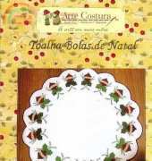 Arte Costura - Toalha bolas de natal