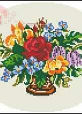 Wiehler 3528-6 Brightly Coloured Flowers xsd + pcs