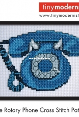 Tiny Modernist - Blue Rotary Phone