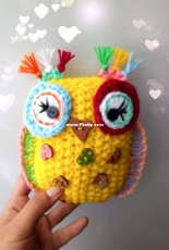 Cute rainbow owl