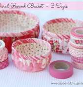 A Spoonful of Sugar-Free Gathered Round Basket - 3 Sizes