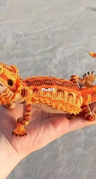 Tricks of the Crochet - Tota Ksusha Dolls / Haitham and Ksenia - Kseniya Abdullina Gnezdina - Bearded Dragon