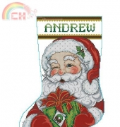 Design Works 5959 Winking Santa by Joan Elliott