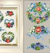 Ellen Maurer Stroh EMS-076 Roses and violets 2