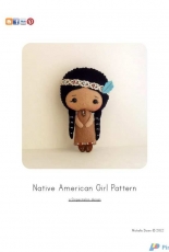 Gingermelon Design-Native American Girl Pattern