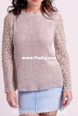 Expression Fiber Arts - Kristina Smiley - Dulcinea Lace Pullover