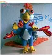 Amigurumi Artist - Gudrun Kulich - Prehistoric Paradise Bird